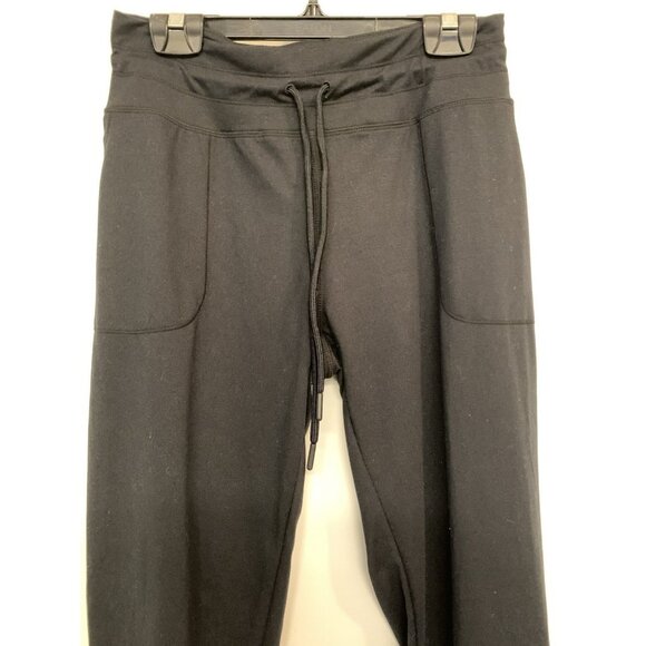 Lolë Leggings Joggers Sweatpants Drawstring Ankle Cuff Black Small - Picture 3 of 6